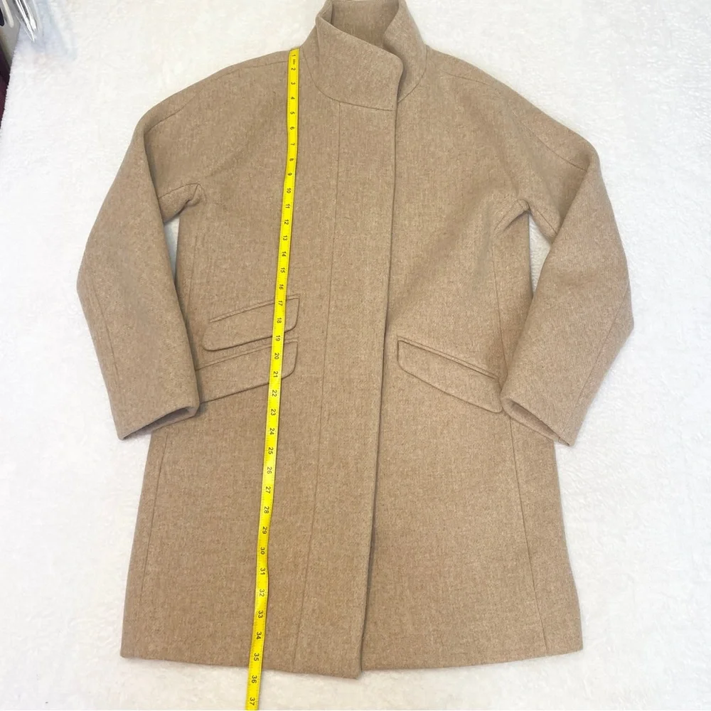 J. Crew Cocoon Coat‎ in Italian Stadium Cloth Wool Blend Nello Gori Pale Blush 8 - Picture 12 of 13